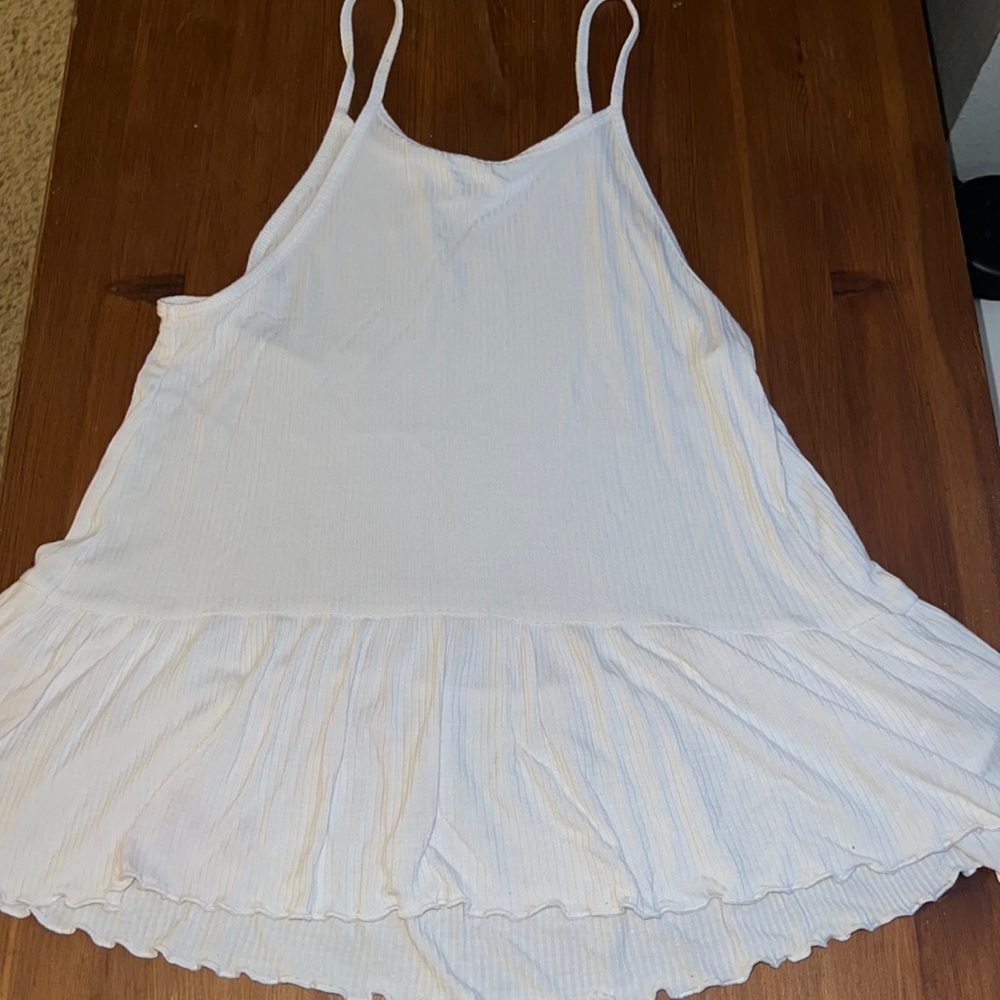 white tank top
